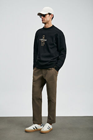 Lufian Sımba Erkek Sweatshirt 112030175 Siyah