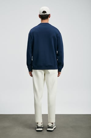 Lufian Erkek Sımba Sweatshirt 112030175 Lacivert
