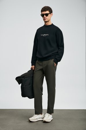 Dark Erkek Sweatshirt Siyah