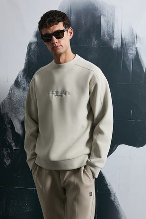 Dark Erkek Sweatshirt Ekru