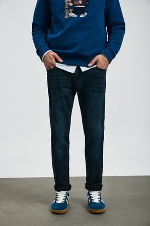 Andrea Spor Jean Erkek Pantolon Slim Fit Mavi