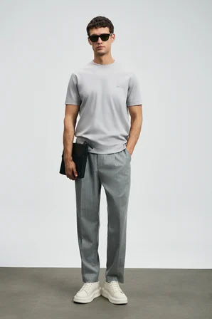Roland Erkek Basic Tişört Gri