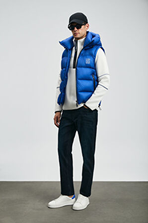 Lufian Erkek Franz Straight Fit Spor Jean Pantolon 112200244 Mavi