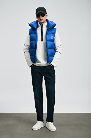 Lufian Erkek Franz Straight Fit Spor Jean Pantolon 112200244 Mavi