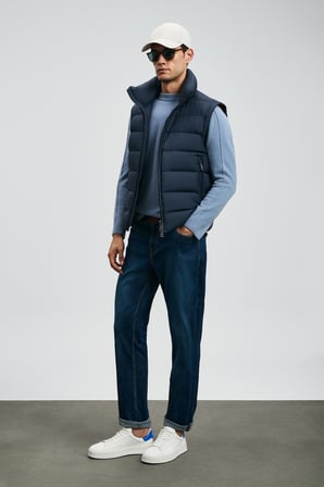 Santo Spor Jean Erkek Pantolon Straight Fit Mavi