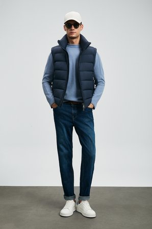 Santo Spor Jean Erkek Pantolon Straight Fit Mavi