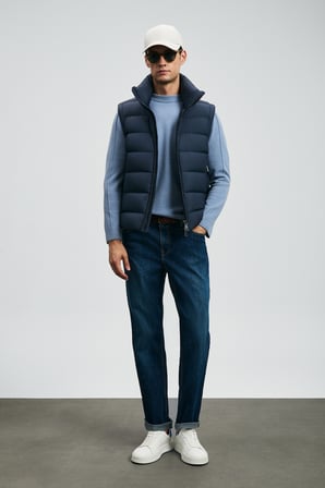 Santo Spor Jean Erkek Pantolon Straight Fit Mavi