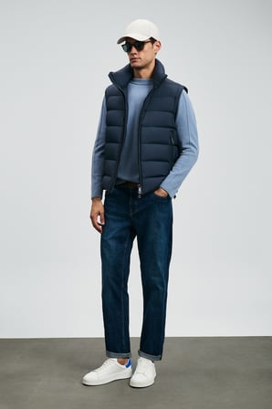 Santo Spor Jean Erkek Pantolon Straight Fit Mavi