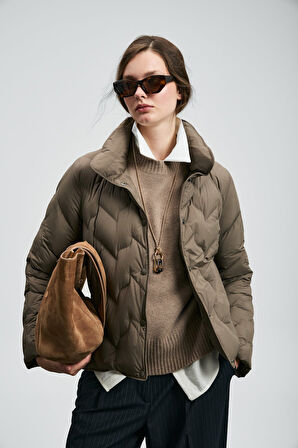 Lufian Kadın Desert Kaz Tüyü Mont 122120043 Kum