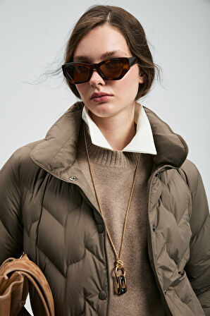 Lufian Kadın Desert Kaz Tüyü Mont 122120043 Kum