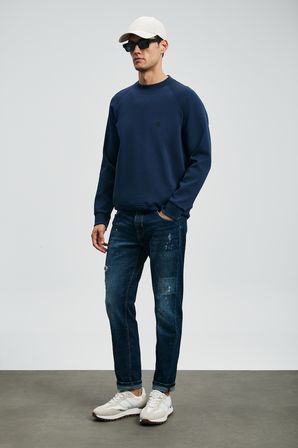 Edgar Spor Jean Erkek Pantolon Slim Fit Mavi