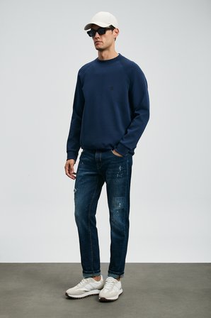Edgar Spor Jean Erkek Pantolon Slim Fit Mavi