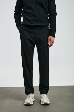Sterno Smart Erkek Chino Pantolon Slim Fit Siyah
