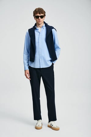 Sterno Smart Erkek Chino Pantolon Slim Fit Lacivert