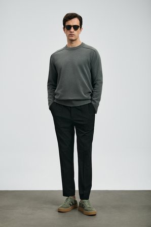 Sımon Smart Erkek Chino Pantolon Slim Fit Siyah
