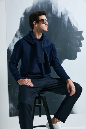 Maxıma Smart Erkek Chino Pantolon Slim Fit Lacivert