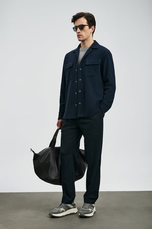 Ronald Smart Erkek Chino Pantolon Comfort Fit Lacivert