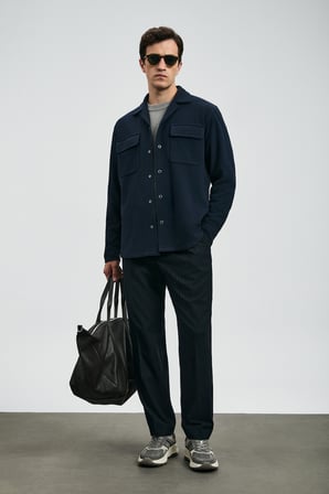 Ronald Smart Erkek Chino Pantolon Comfort Fit Lacivert
