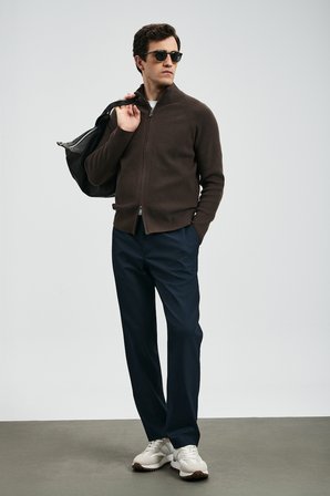 Amber Smart Erkek Chino Pantolon Slim Fit Lacivert