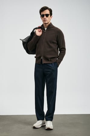 Amber Smart Erkek Chino Pantolon Slim Fit Lacivert