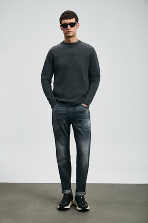 Hegel Spor Jean Erkek Pantolon Slim Fit Gri