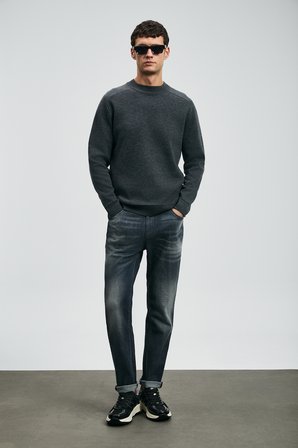 Hegel Spor Jean Erkek Pantolon Slim Fit Gri