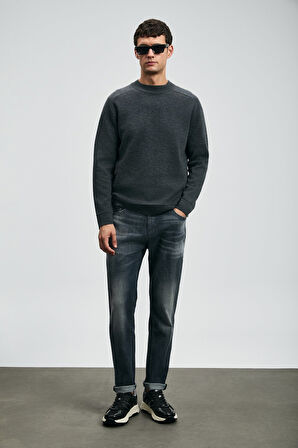 Lufian Erkek Hegel Spor Slim Fit Jean Pantolon 112200265 Gri