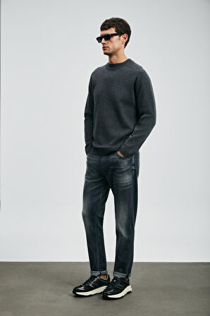 Lufian Erkek Hegel Spor Slim Fit Jean Pantolon 112200265 Gri