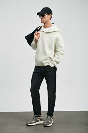 Lufian Erkek Quel Spor Slim Fit Jean Pantolon 112200263 Koyu Gri