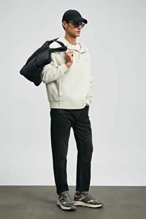 Lufian Erkek Quel Spor Slim Fit Jean Pantolon 112200263 Koyu Gri