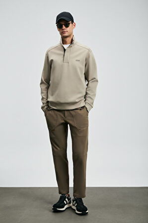 Lufian Erkek Wonder Sweatshirt 112030185 Bej