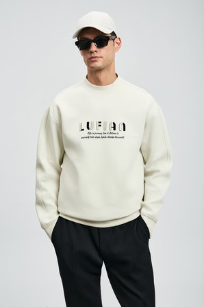 Oracle Erkek Sweatshirt Kırık Beyaz