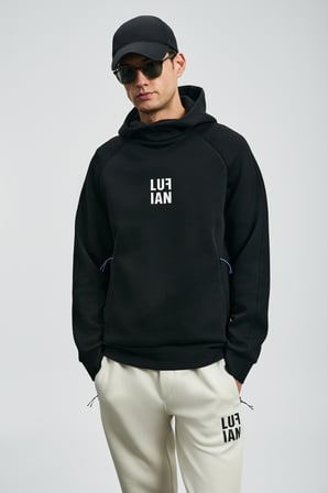 Snow Erkek Sweatshirt Siyah