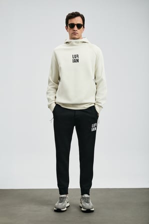 Snow Erkek Sweatshirt Kırık Beyaz