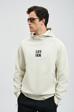 Snow Erkek Sweatshirt Kırık Beyaz