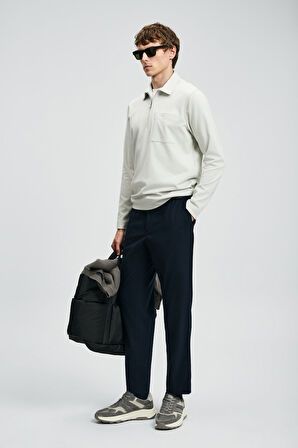 Lufian Erkek Lucas Smart Polo T-Shirt 112040043 Gri