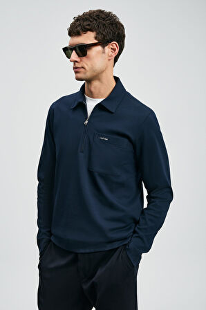 Lufian 112040043 Lucas Smart Polo Tişört Erkek Sweatshirt