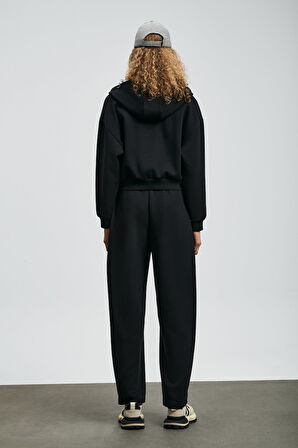 Lufian Kadın Ada Örme Eşofman Altı 122050009 Siyah