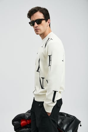 Lufian Erkek Tıffany Sweatshirt 112030184 Kırık Beyaz