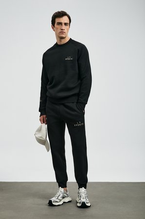 Sıgma Erkek Sweatshirt Siyah