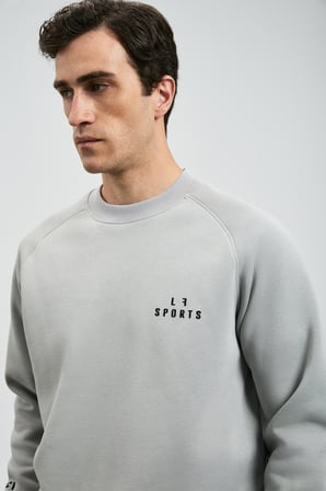 Sıgma Erkek Sweatshirt Açık Gri