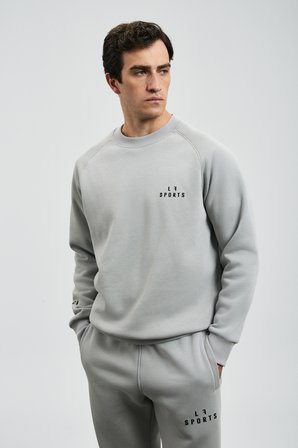 Sıgma Erkek Sweatshirt Açık Gri