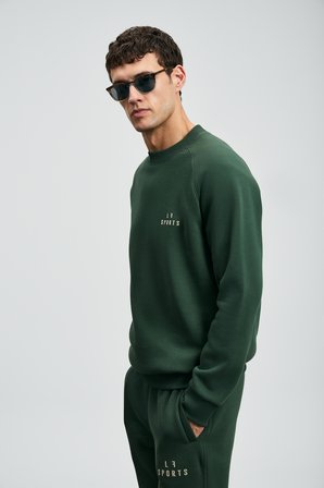 Sıgma Erkek Sweatshirt Çimen Yeşili