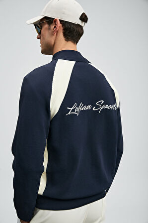 Lufian Erkek Shıne Hırka 112100081 Lacivert