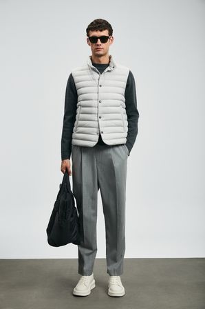 Ronald Smart Erkek Chino Pantolon Comfort Fit Gri