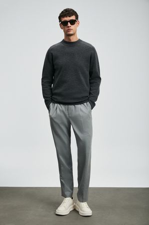 Ronald Smart Erkek Chino Pantolon Comfort Fit Gri