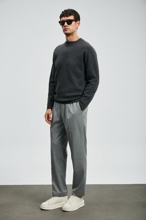 Ronald Smart Erkek Chino Pantolon Comfort Fit Gri