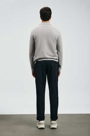 Rumı Smart Erkek Chino Pantolon Slim Fit Siyah