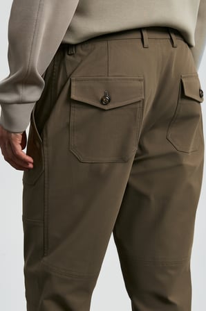 Tom Fashion Erkek Chino Pantolon Slim Fit Toprak