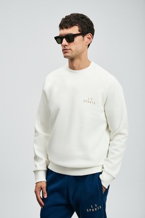 Sıgma Erkek Sweatshirt Kırık Beyaz